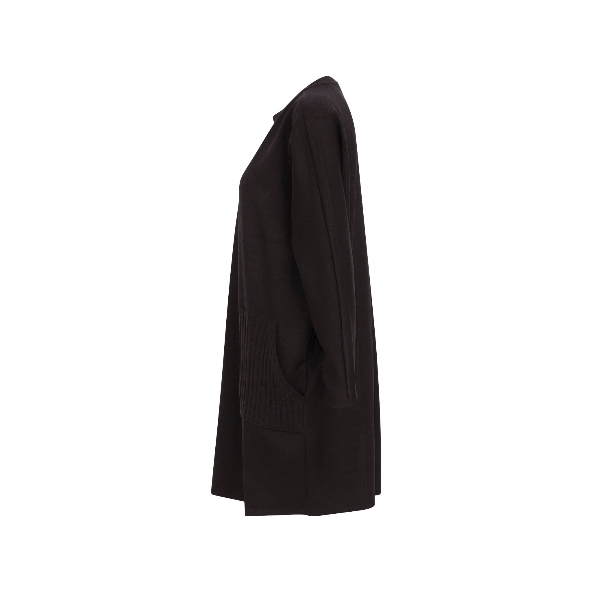 Kleid Stricktaschen | schwarz