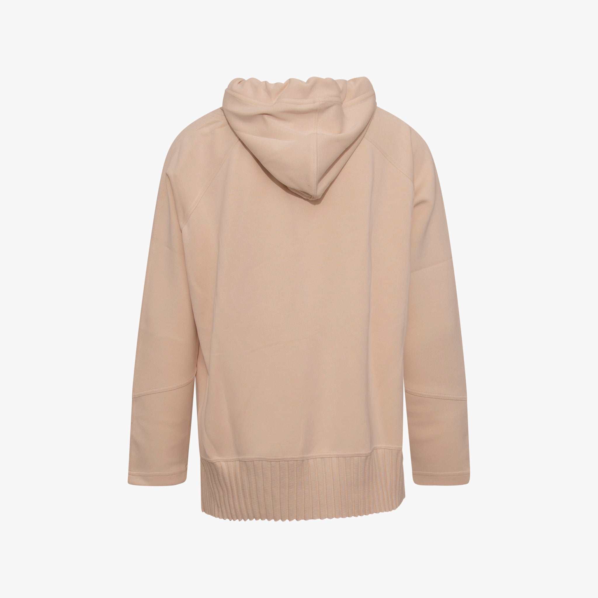 Hoodie Strickabschluss | champagner