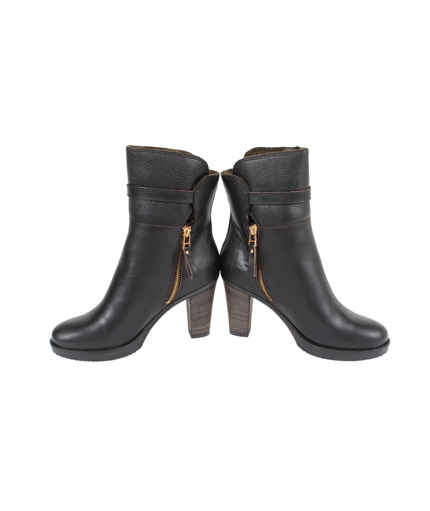 Stiefelette hoch | braun