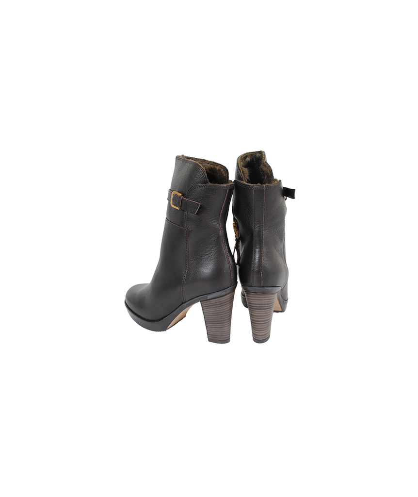 Stiefelette hoch | braun