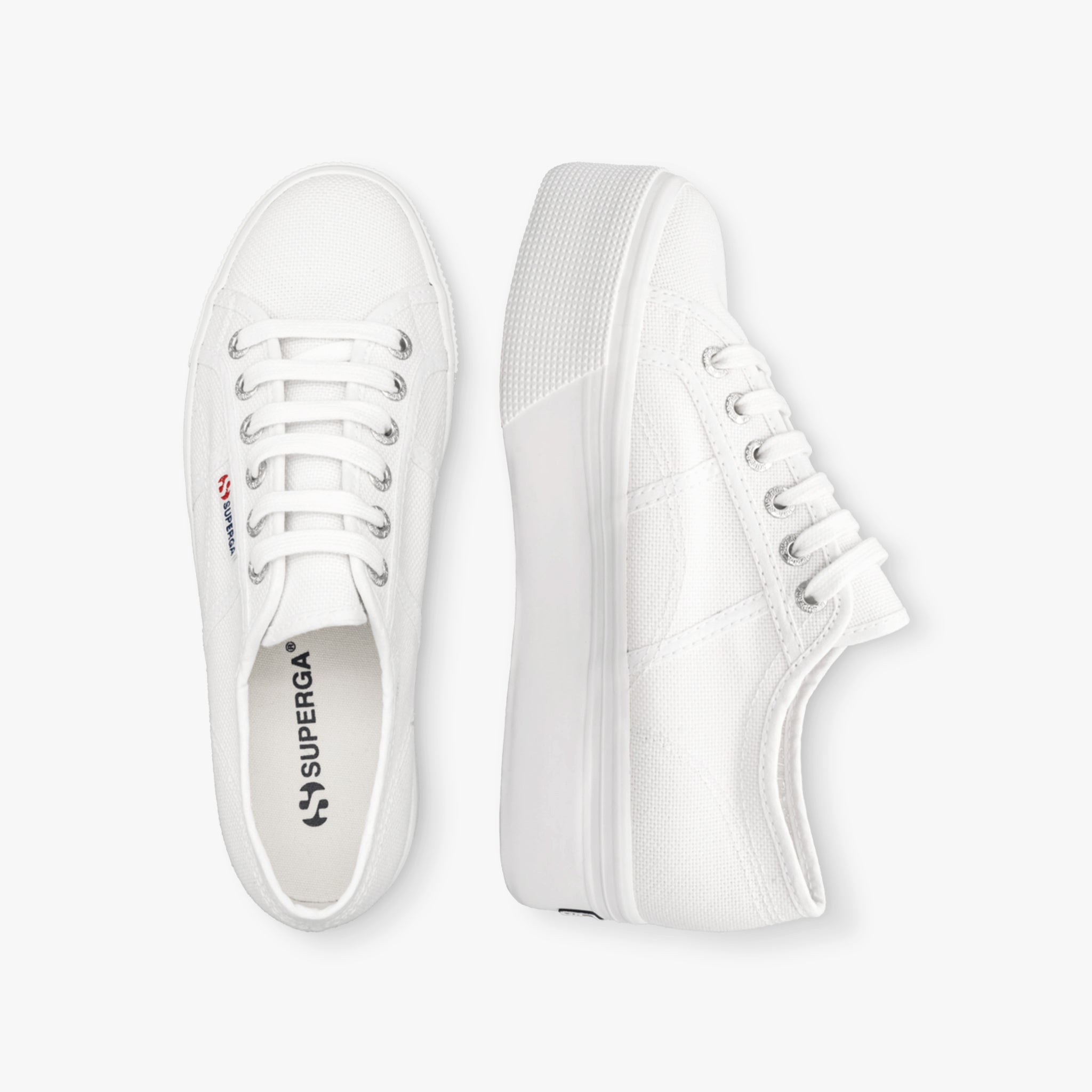 Superga Sneaker Plateau | weiß