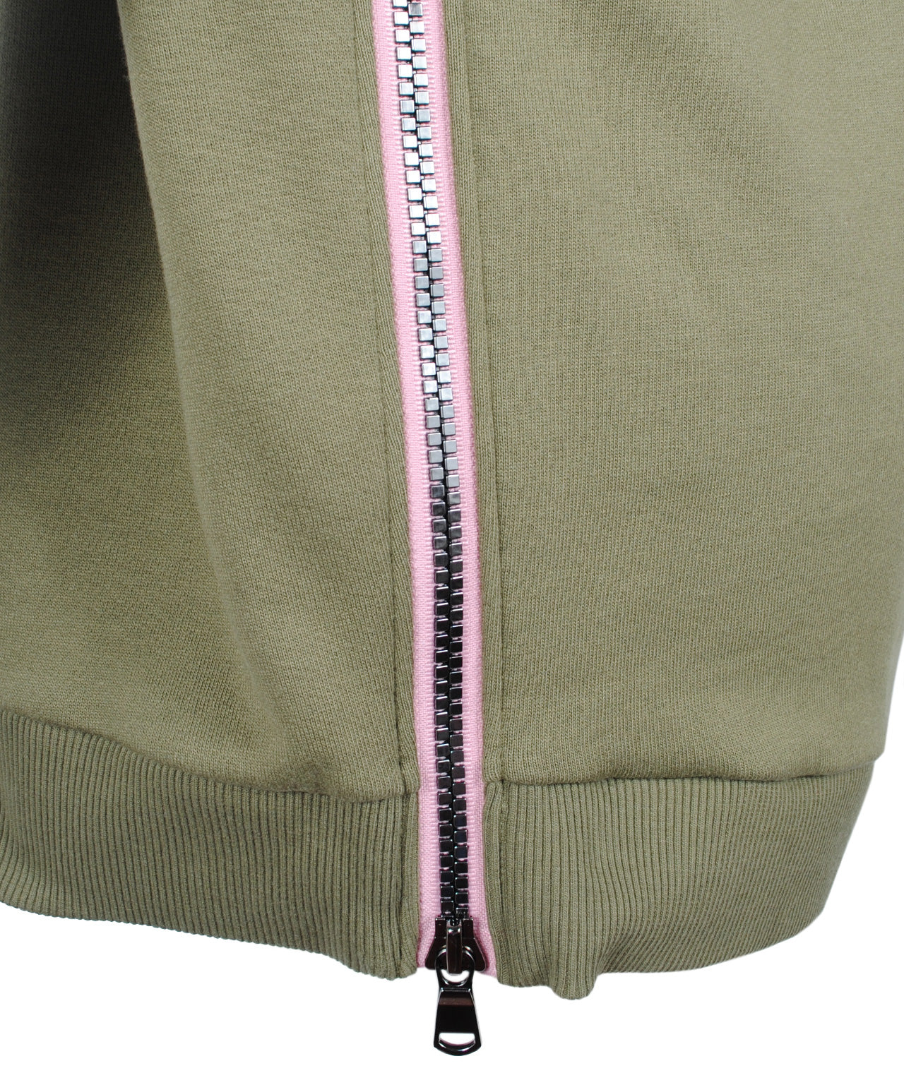 Sweater Seitenzip | oliv