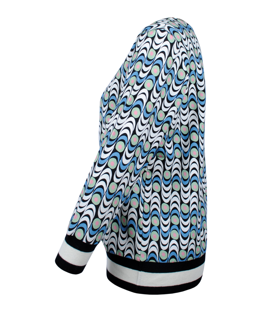 Sweater Swellprint | blau