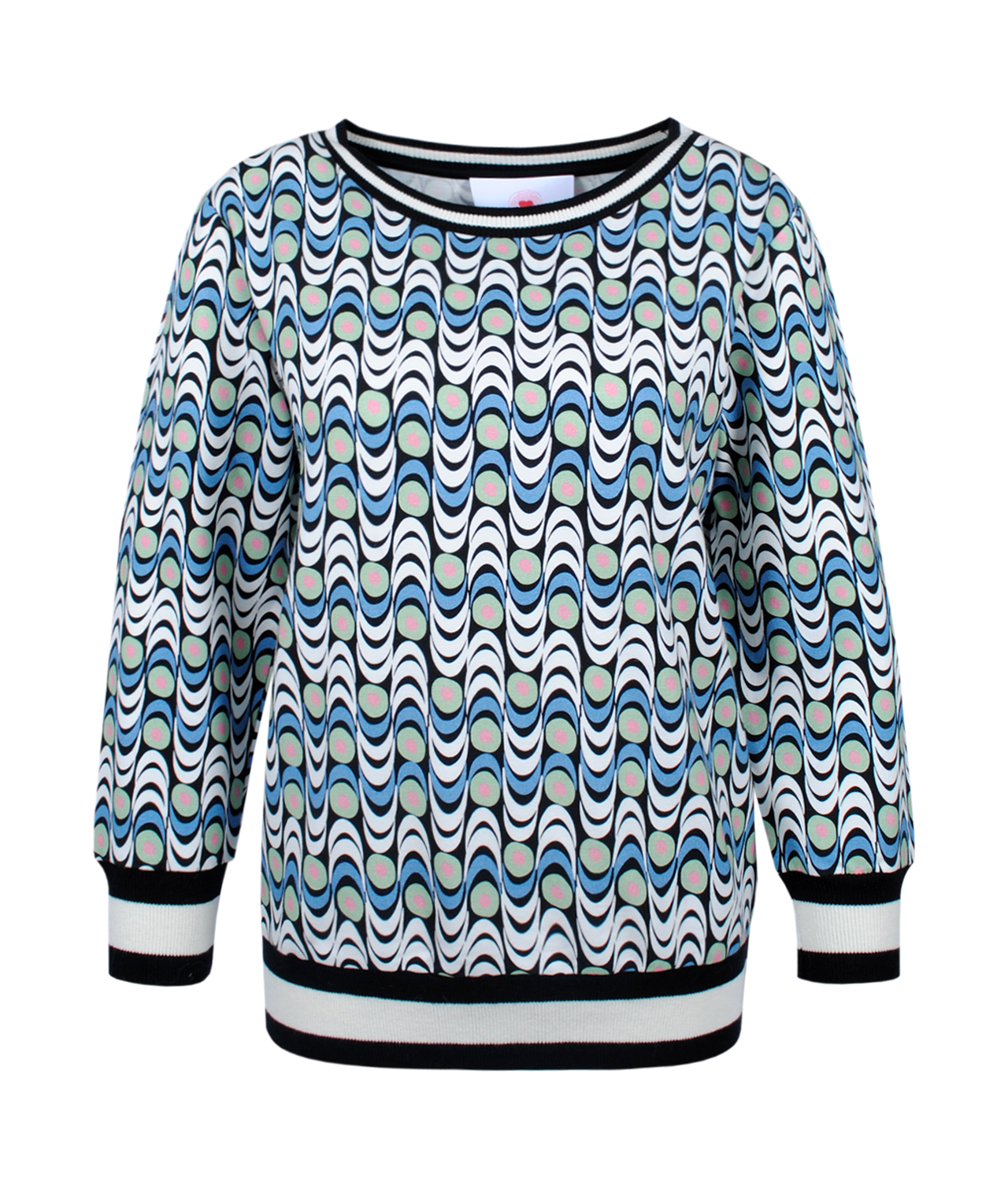 Sweater Swellprint | blau
