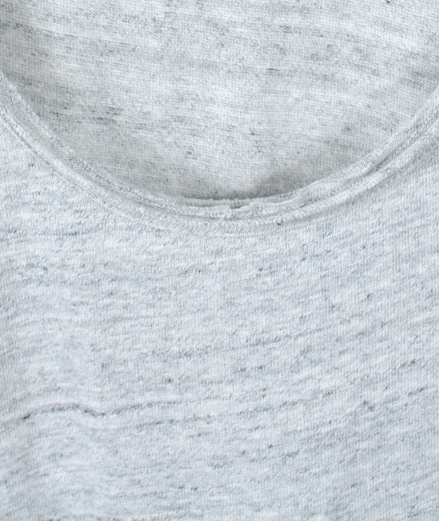 Sweatkleid o. Arm | hellgrau