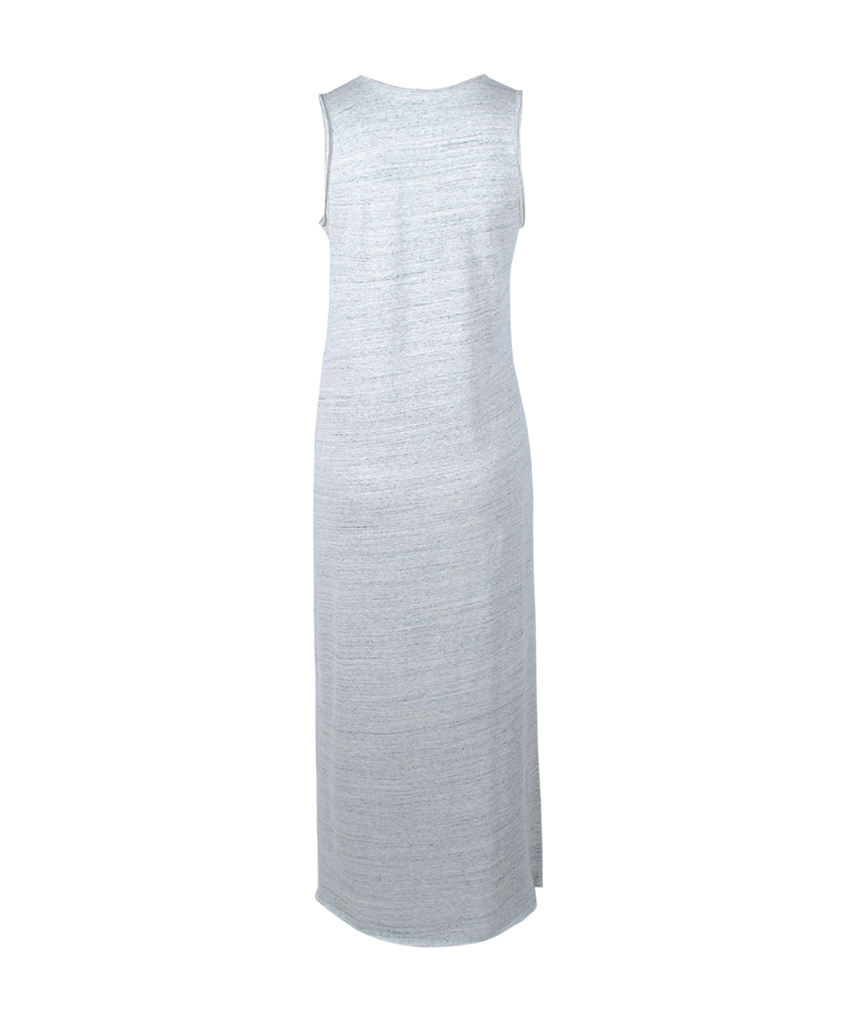 Sweatkleid o. Arm | hellgrau