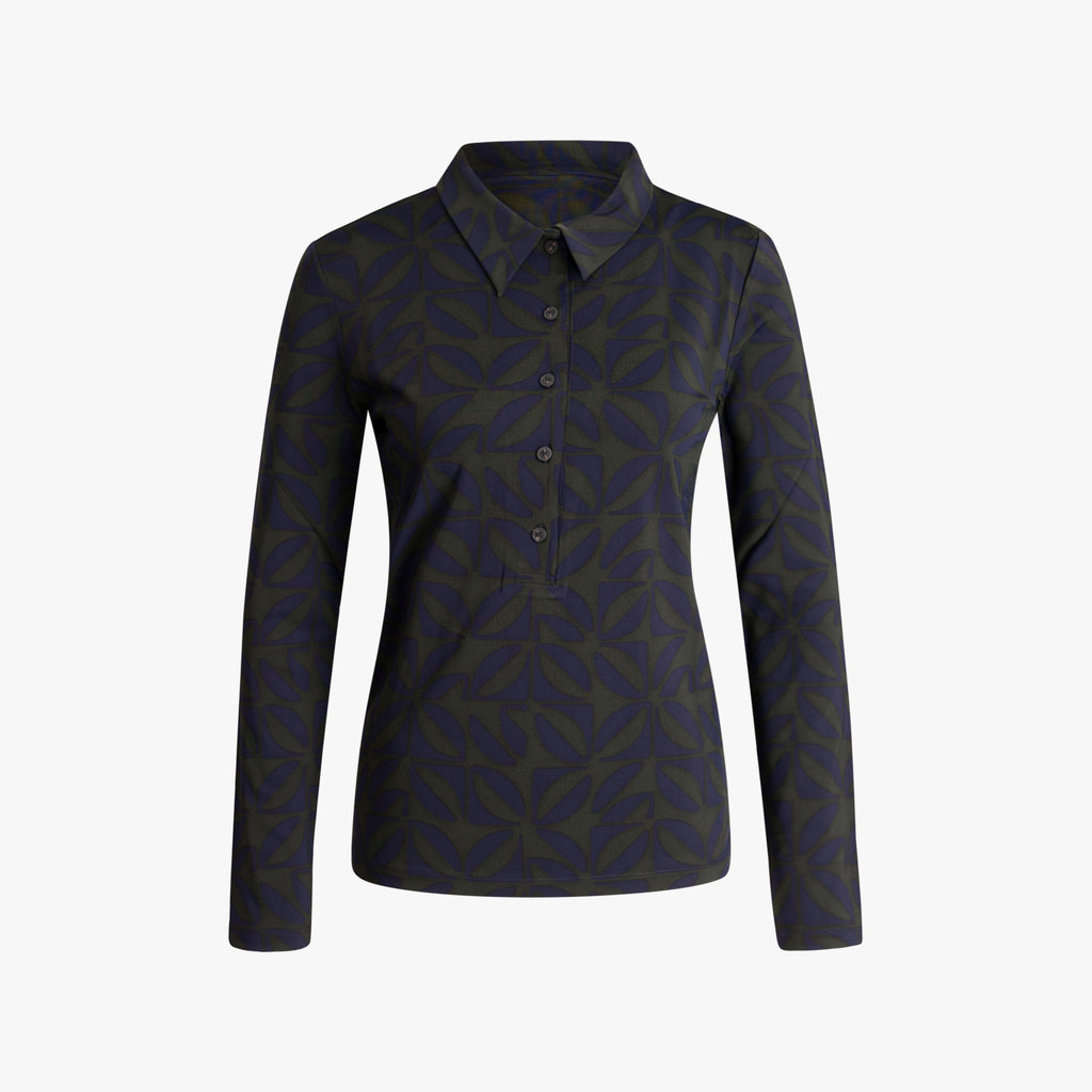 Bluse Pattern | dunkelblau