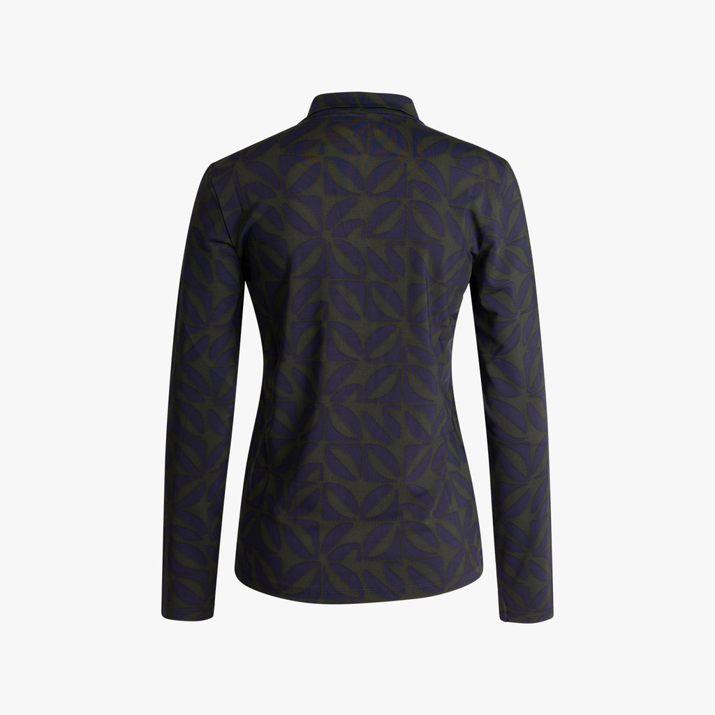 Bluse Pattern | dunkelblau
