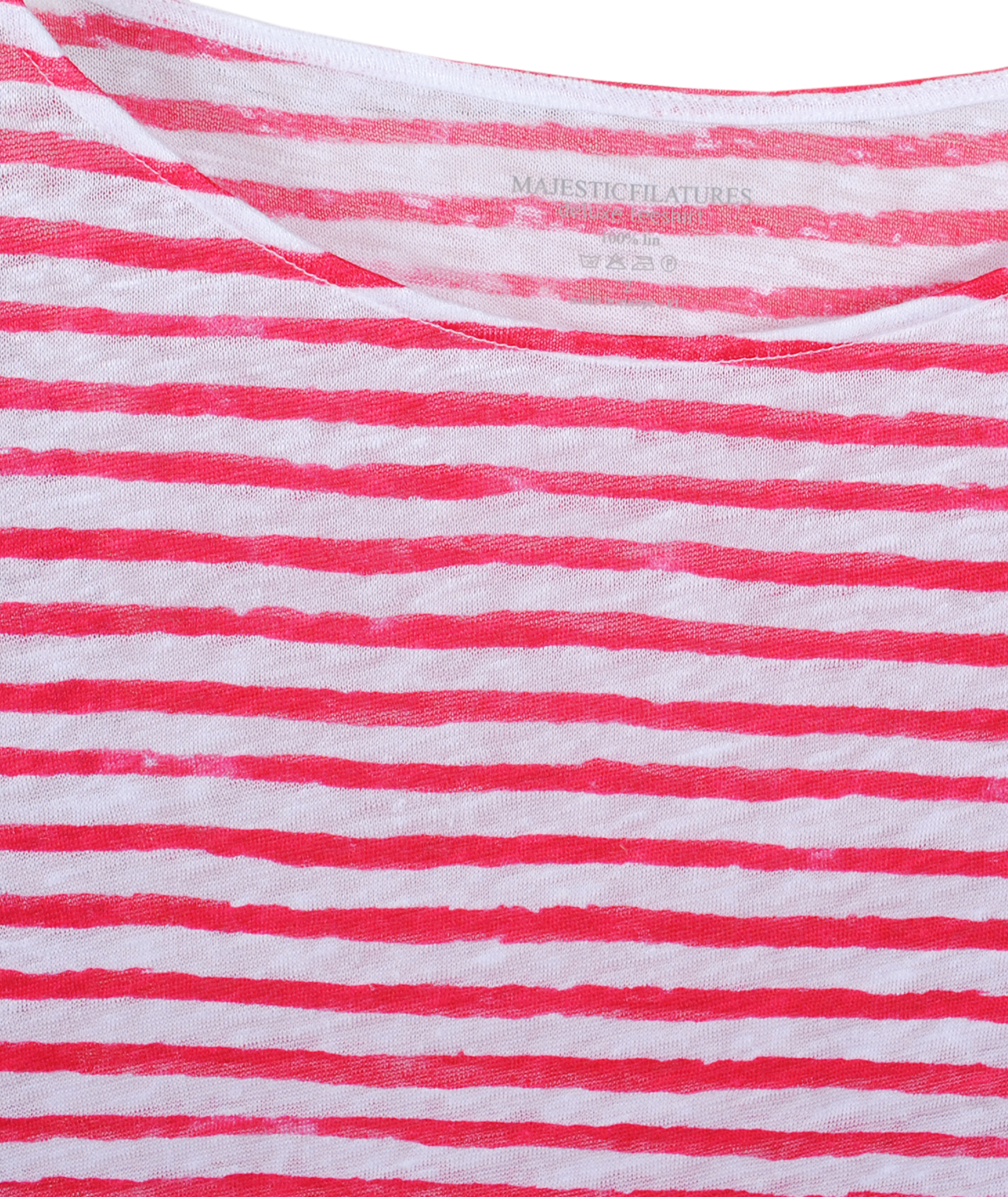U-Shirt Streifen 3/4A | red