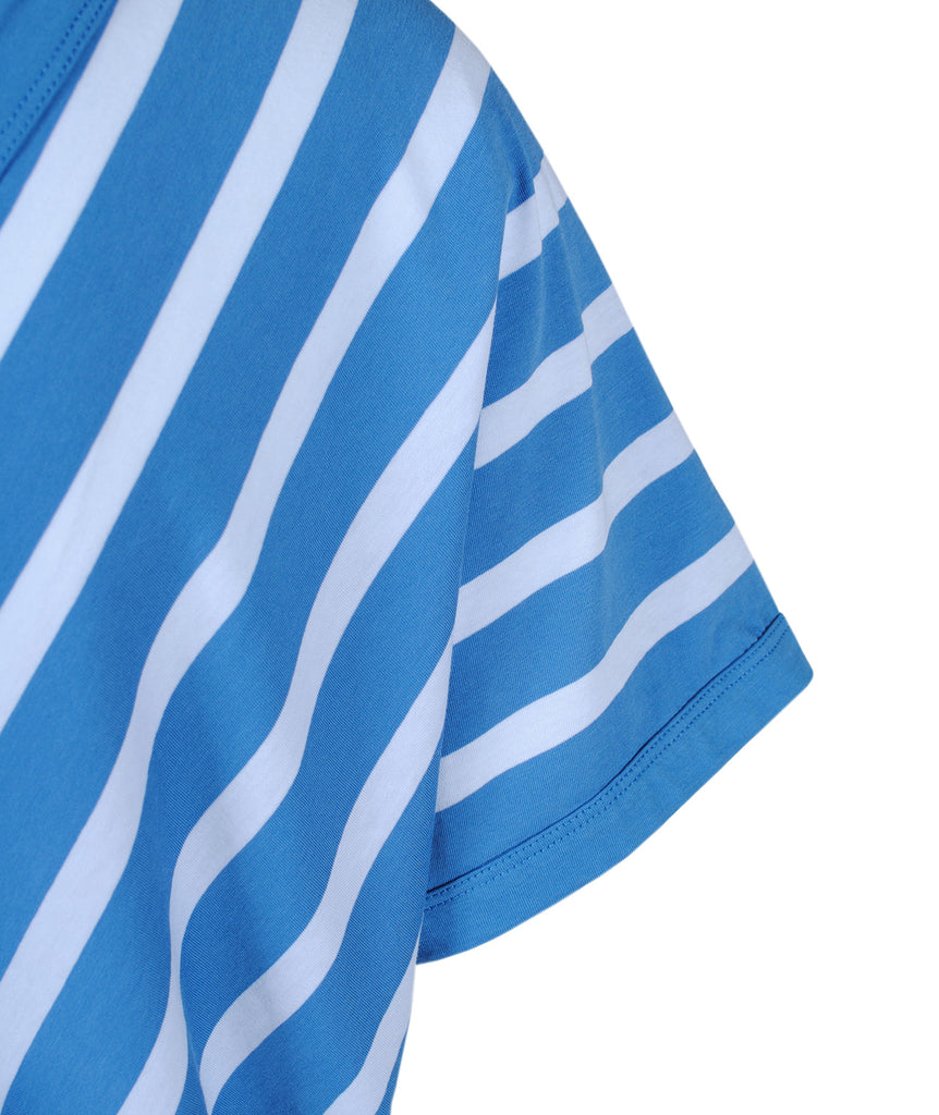 V2-Shirt Streifen | blau