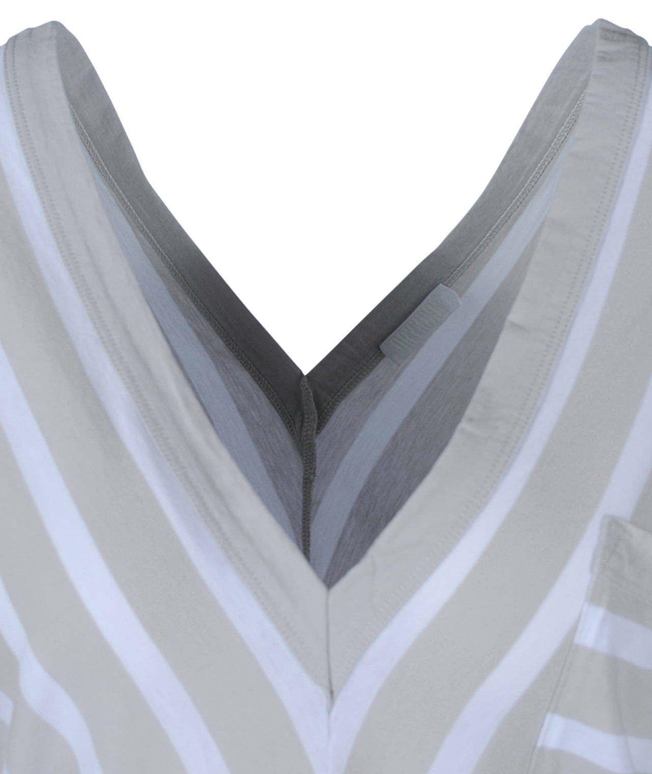V2-Shirt Streifen | grau