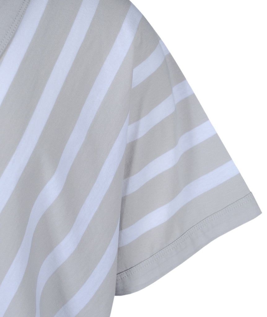 V2-Shirt Streifen | grau