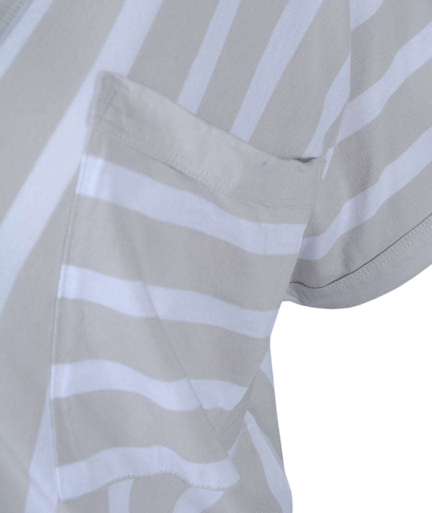 V2-Shirt Streifen | grau