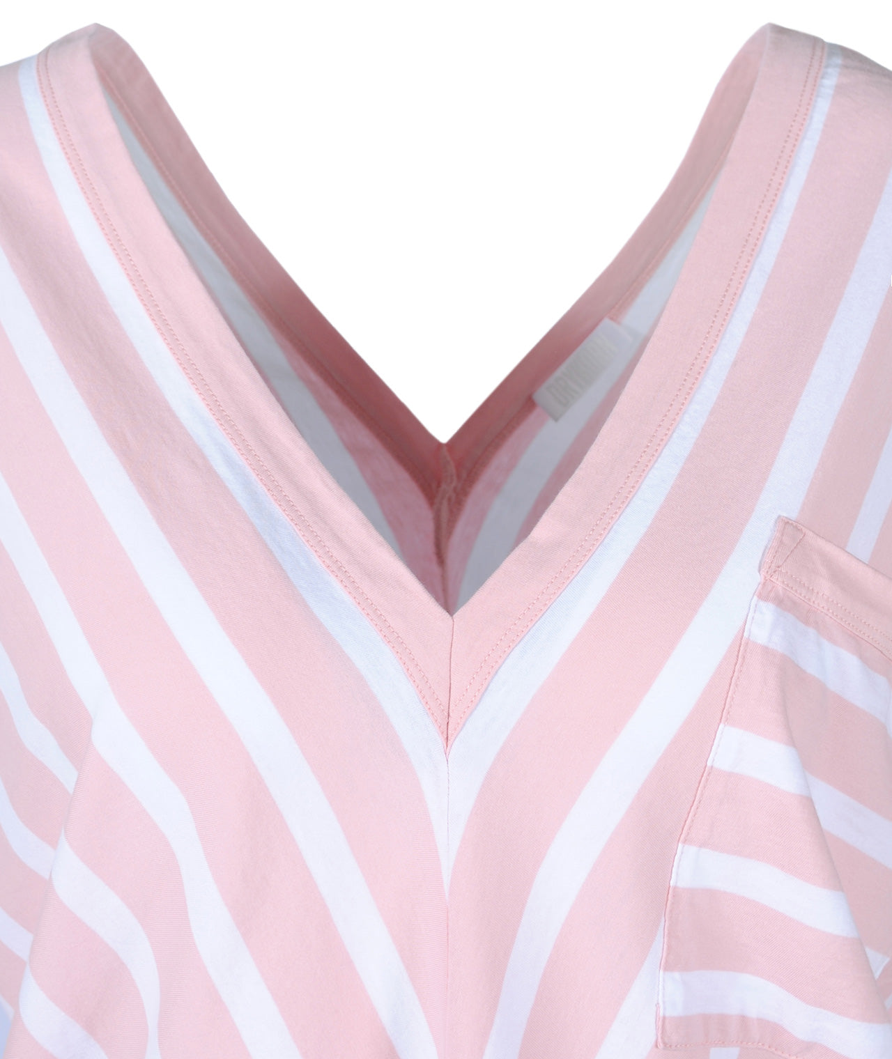 V2-Shirt Streifen | rose