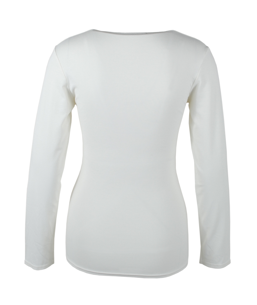 V-Shirt Sylvia 1/1 Arm | wollweiß