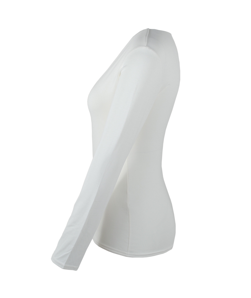 V-Shirt Sylvia 1/1 Arm | wollweiß