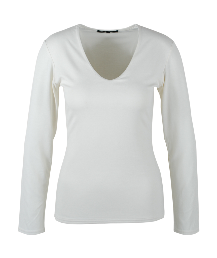 V-Shirt Sylvia 1/1 Arm | wollweiß