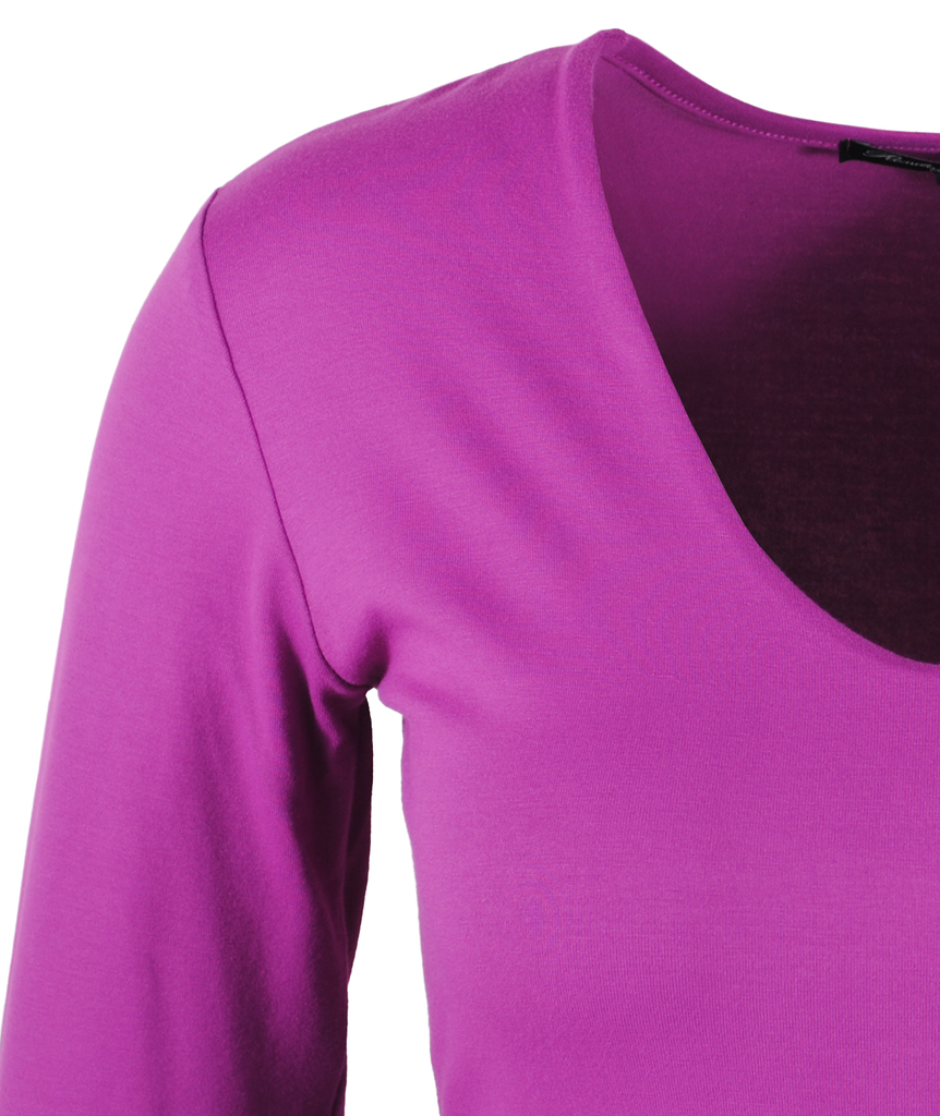 V-Shirt Sylvia 1/1 Arm | fuchsia