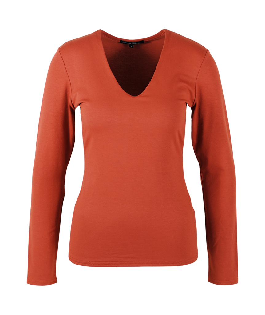 V-Shirt Sylvia 1/1 Arm | rost