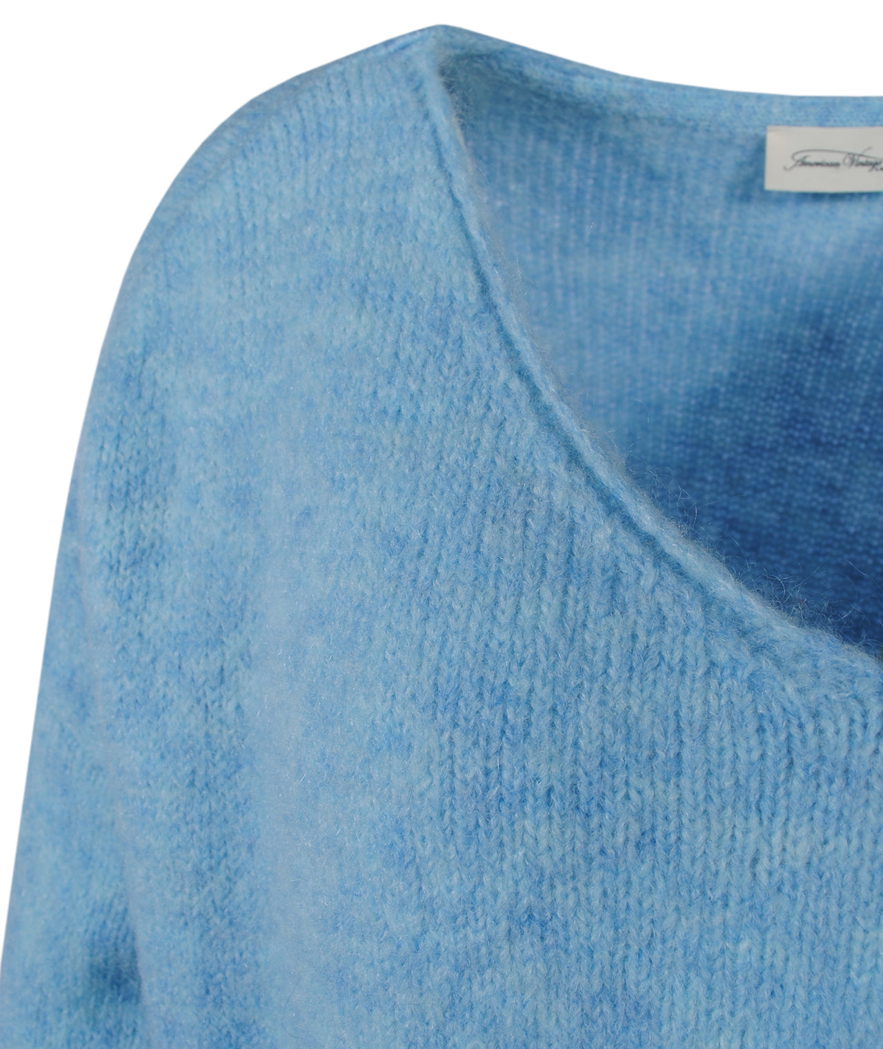 V-Pulli oversized | hellblau
