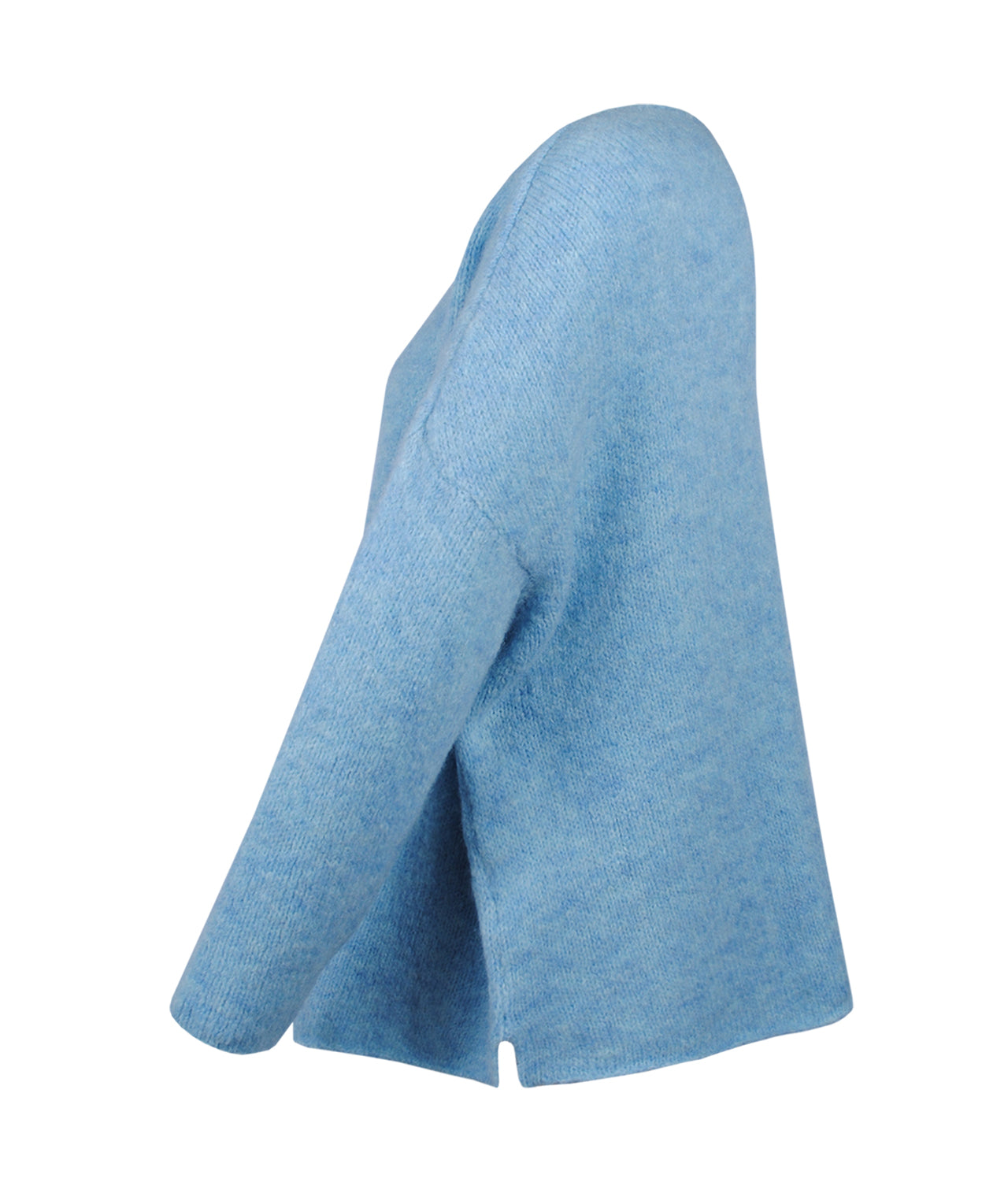 V-Pulli oversized | hellblau