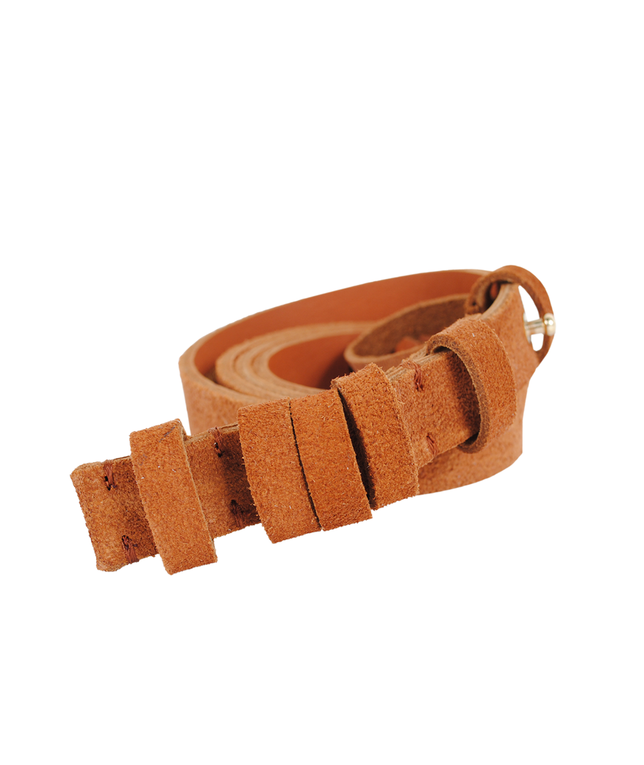 Velourgürtel Repeat 2cm | cognac