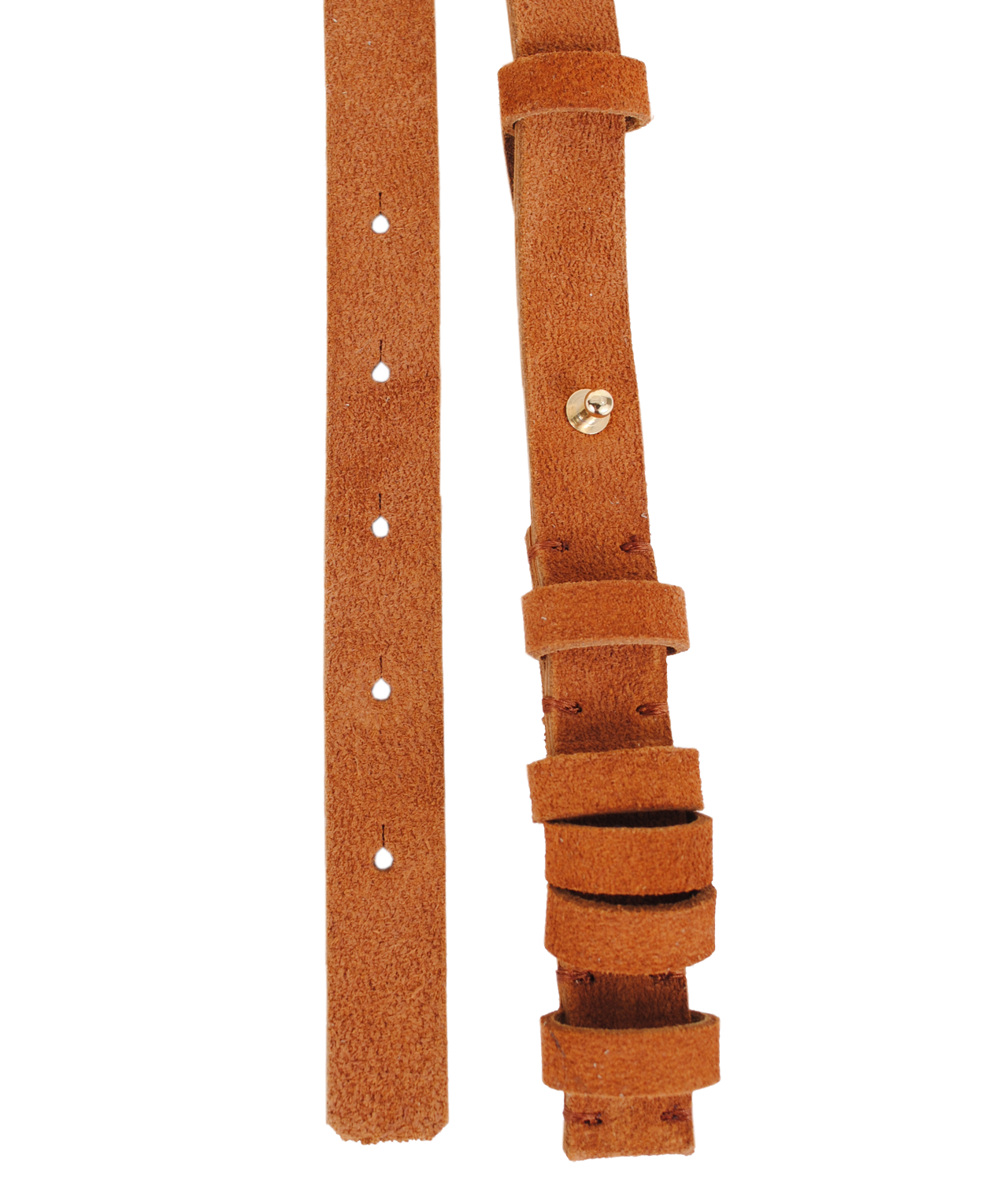 Velourgürtel Repeat 2cm | cognac