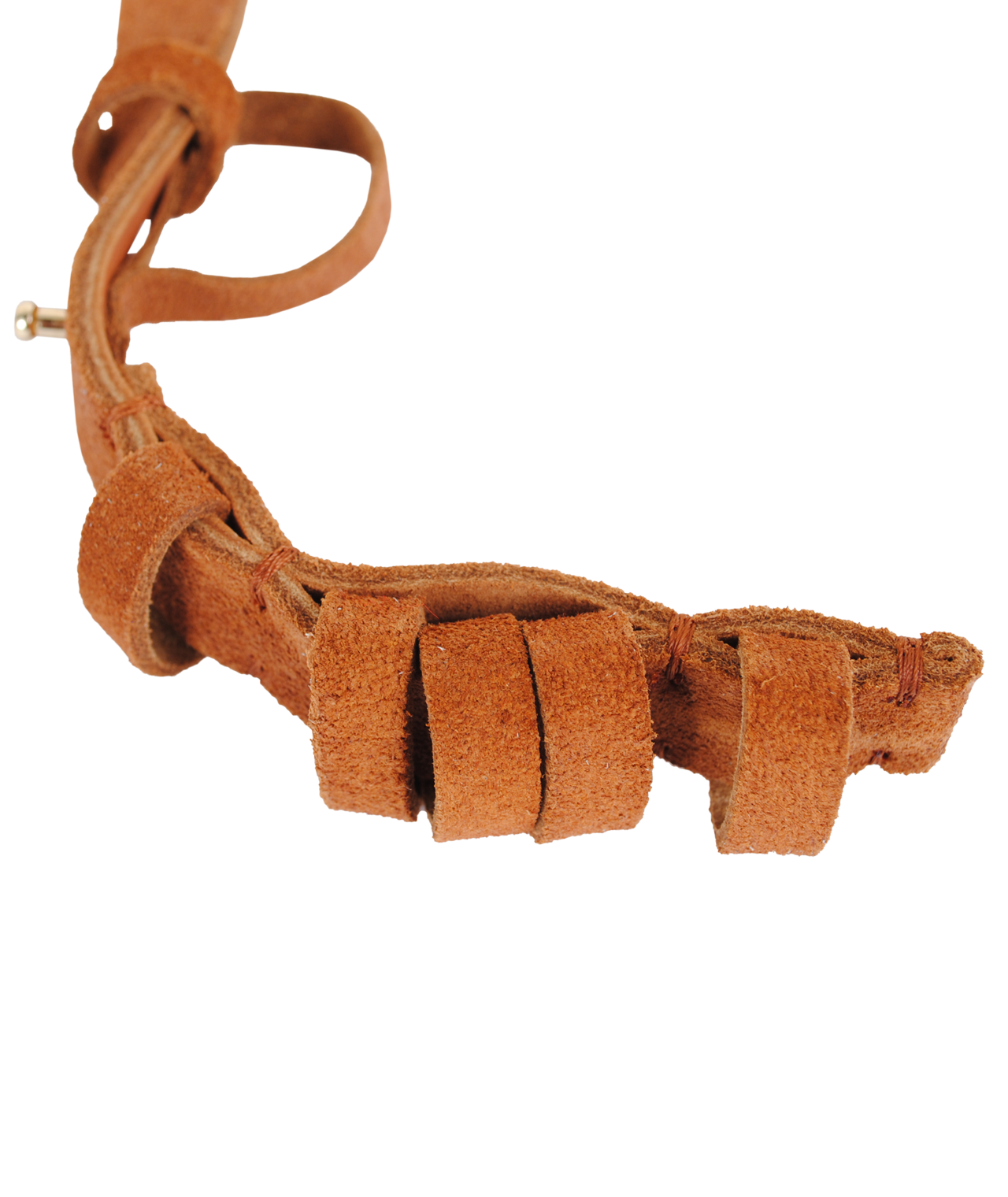 Velourgürtel Repeat 2cm | cognac