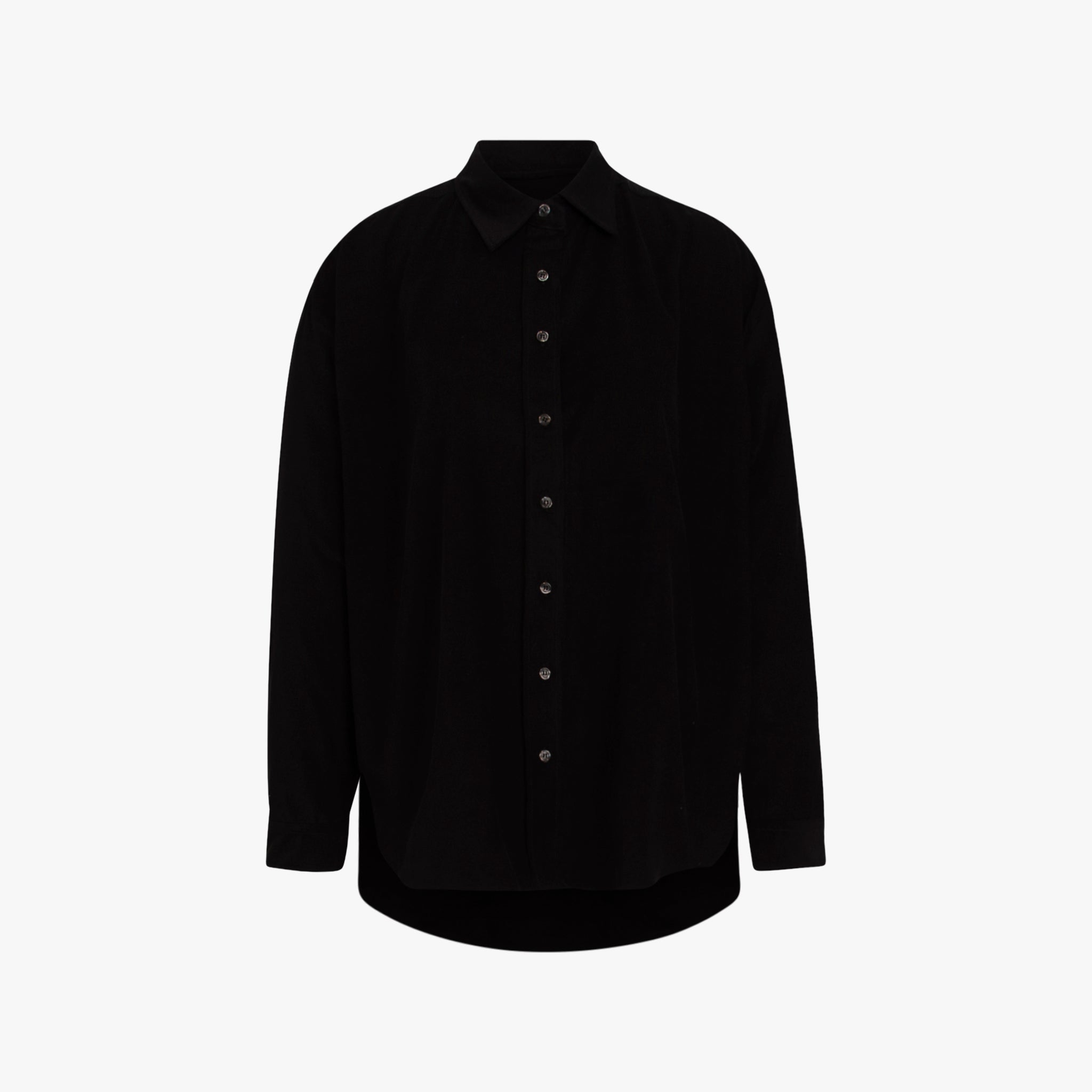Bluse Babycord lg. | schwarz