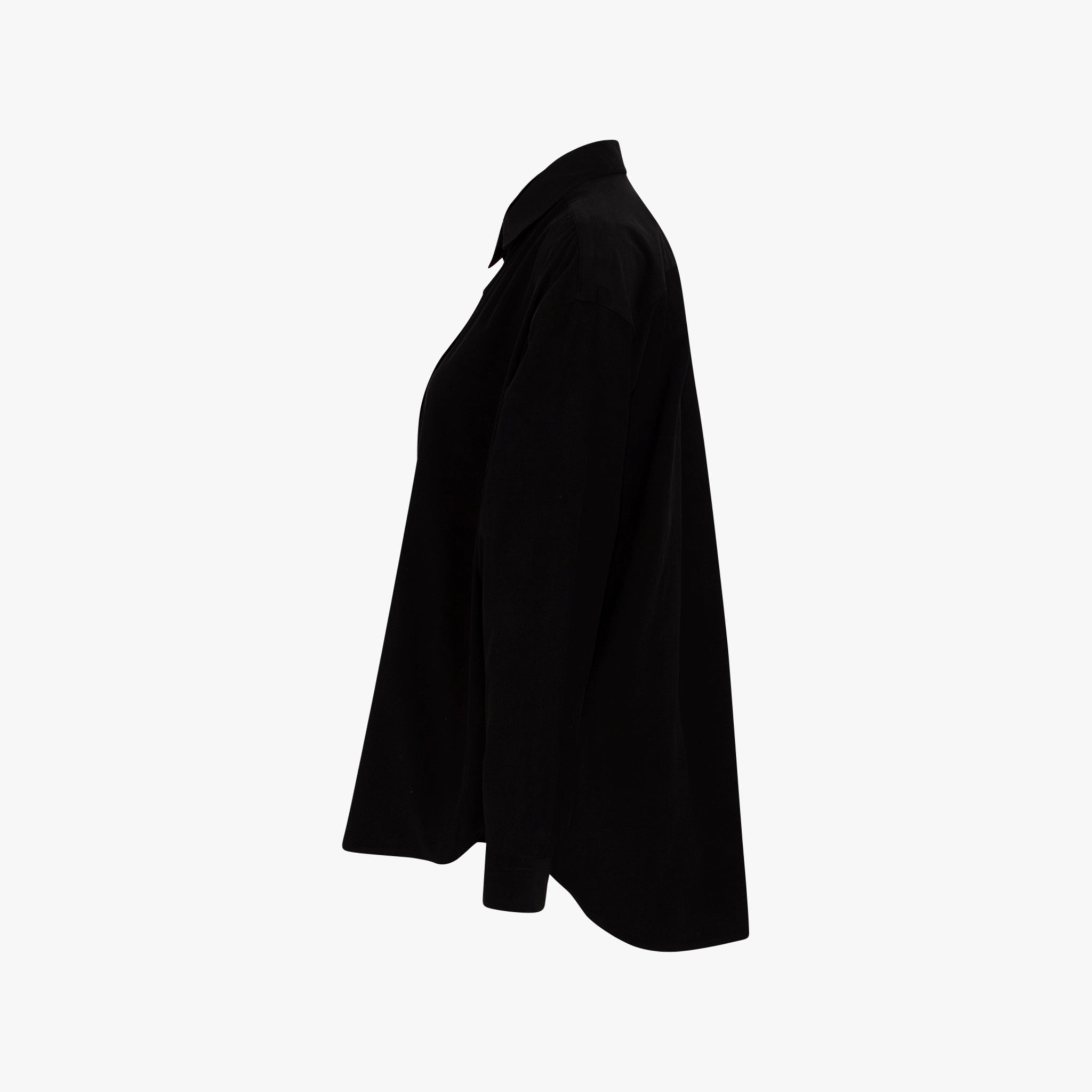 Bluse Babycord lg. | schwarz