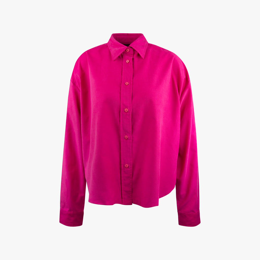 WS Bluse Babycord | fuchsia