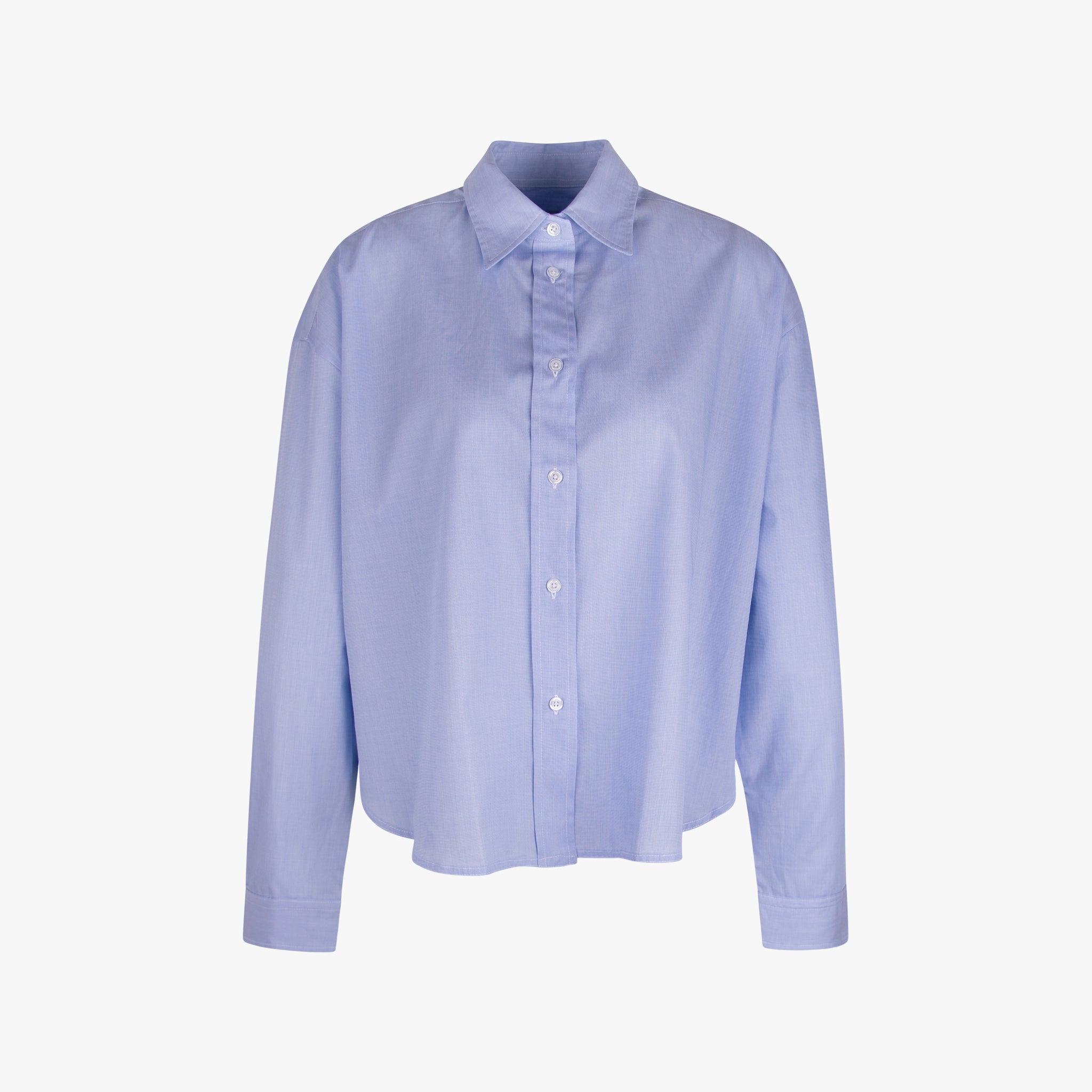 Bluse Fil á Fil uni | hellblau