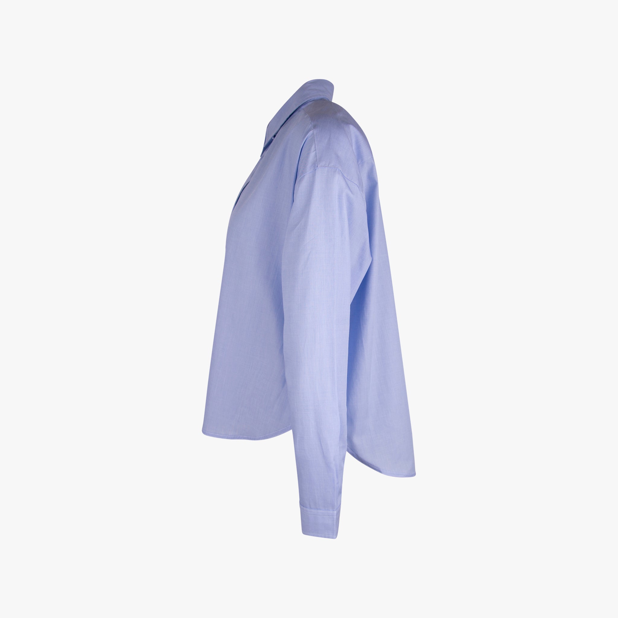 Bluse Fil á Fil uni | hellblau