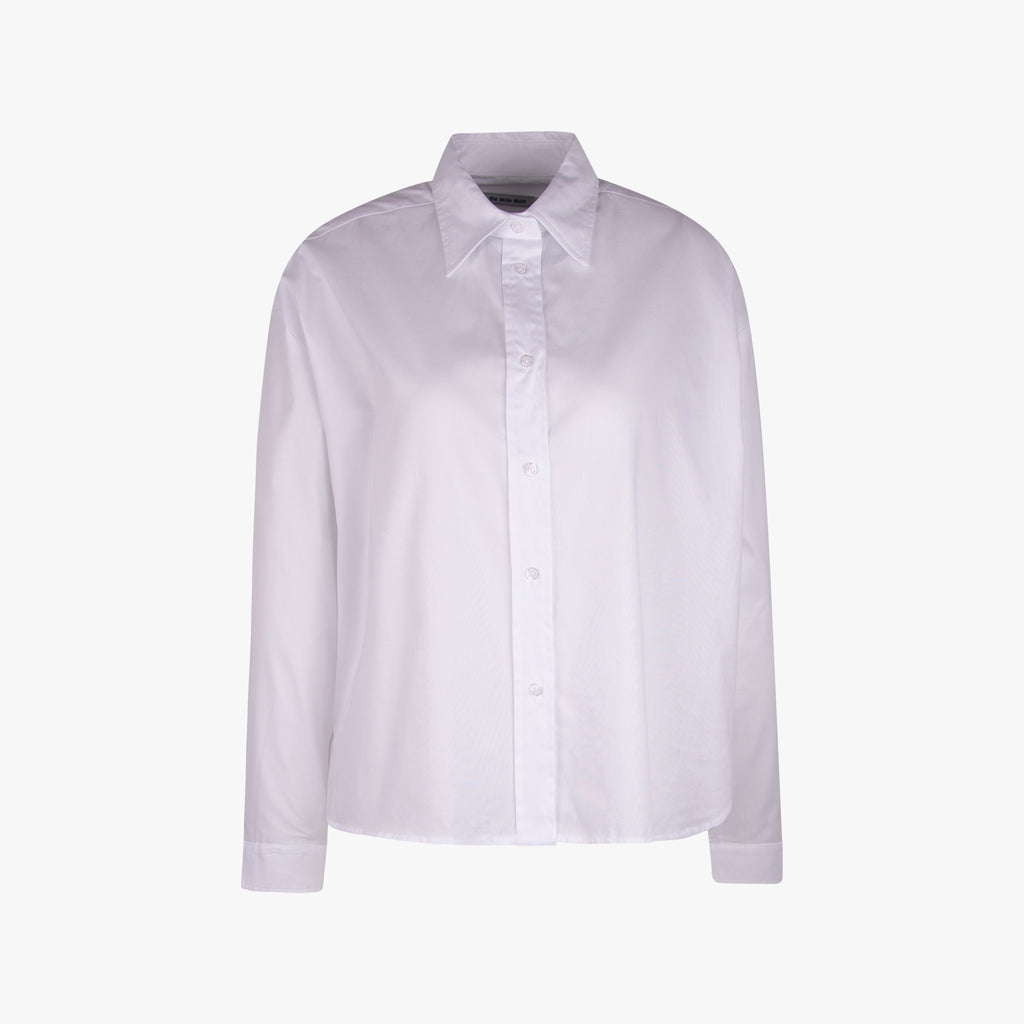 Bluse Fil á Fil uni | weiß
