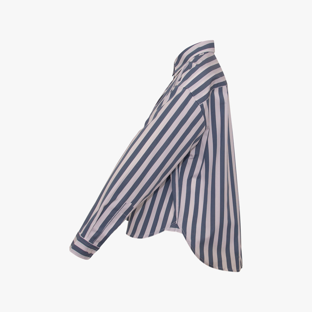 Bluse Streifen | blau-weiß