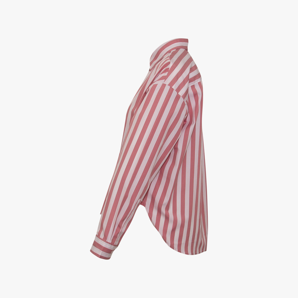 Bluse Streifen | rosa