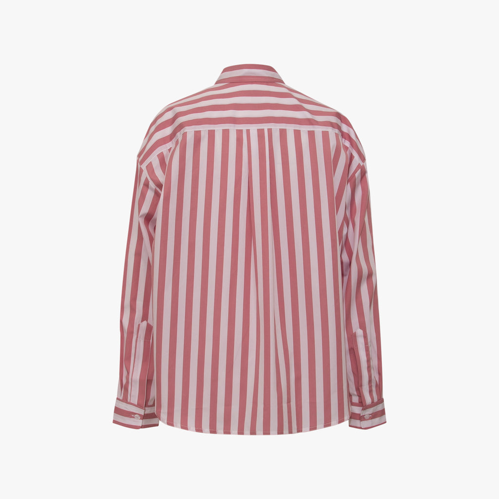 Bluse Streifen | rosa