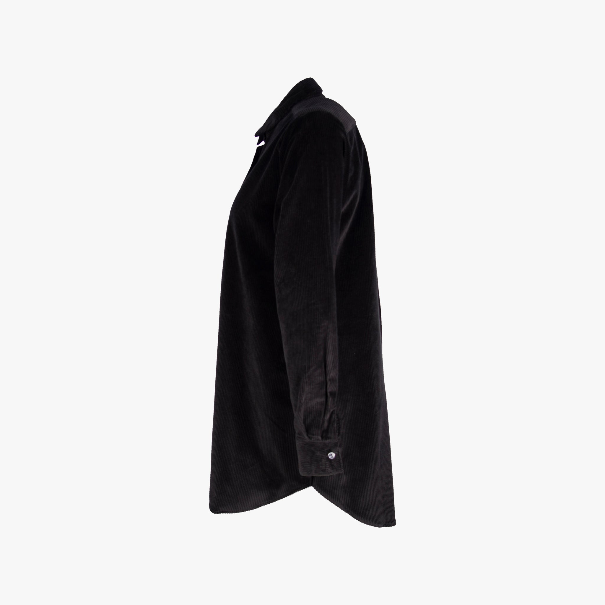 Overshirt Breitcord | schwarz