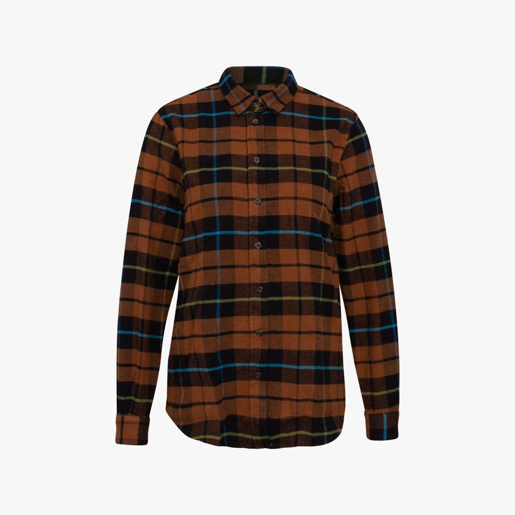 Flanellbluse Karoprint | schoko