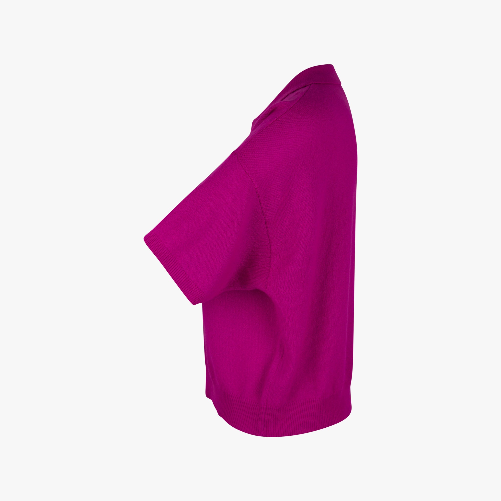 Absolut Cashmere Pulli Polokragen | fuchsia