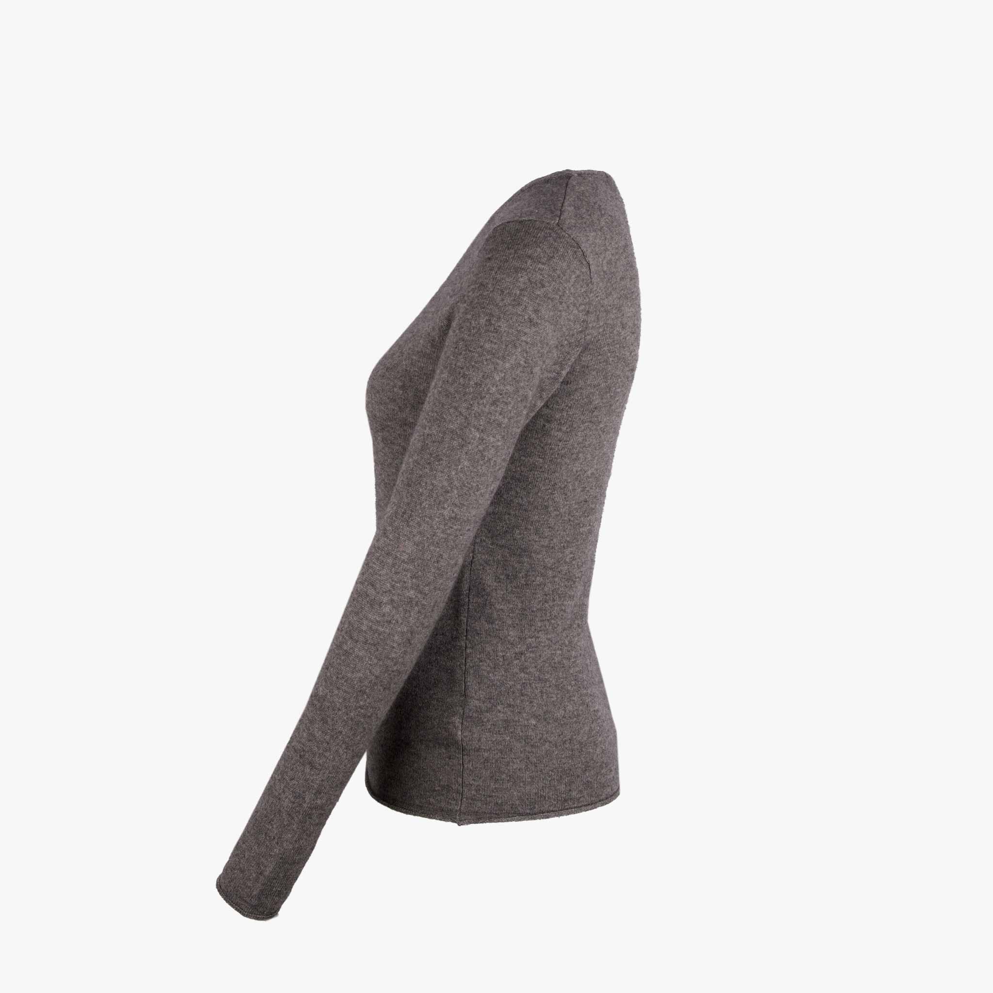 Absolut Cashmere RH Pulli schmal Sarah | grau