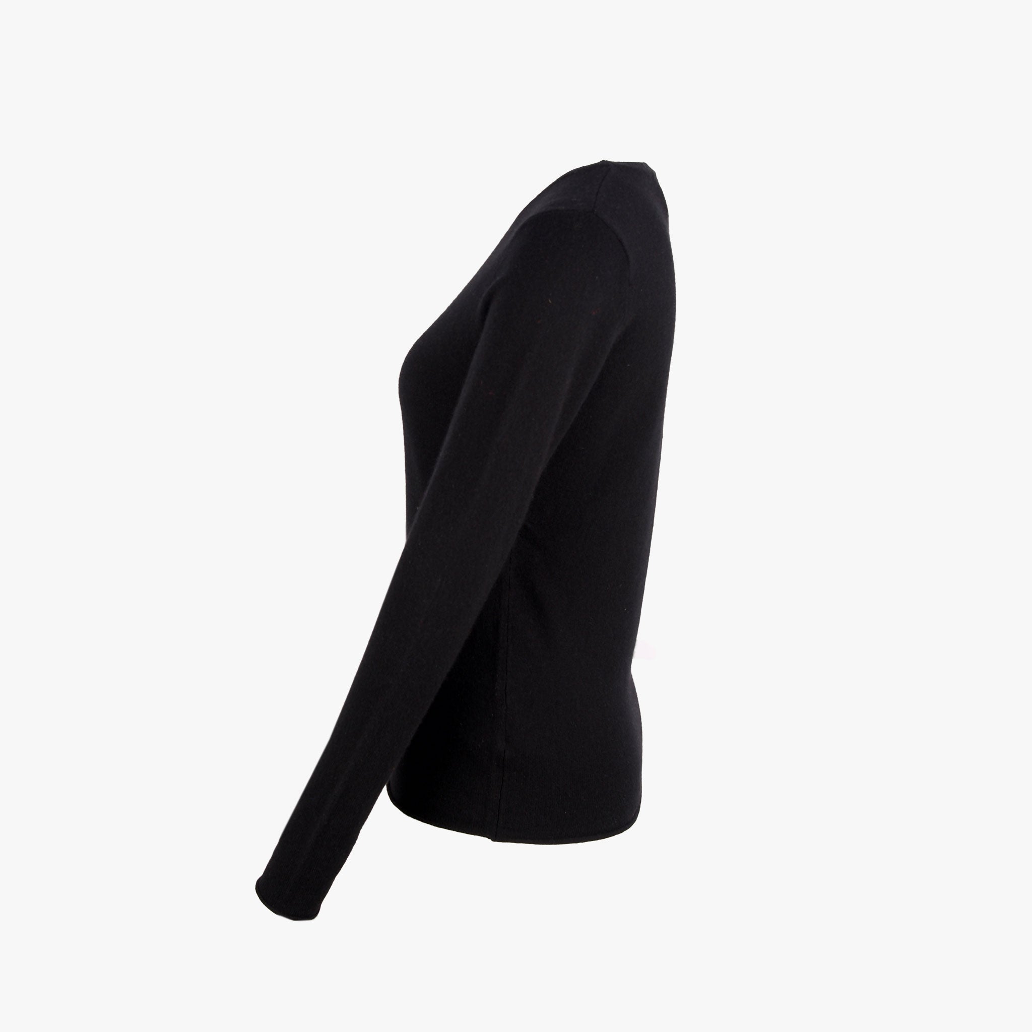 Absolut Cashmere RH Pulli schmal Sarah | schwarz