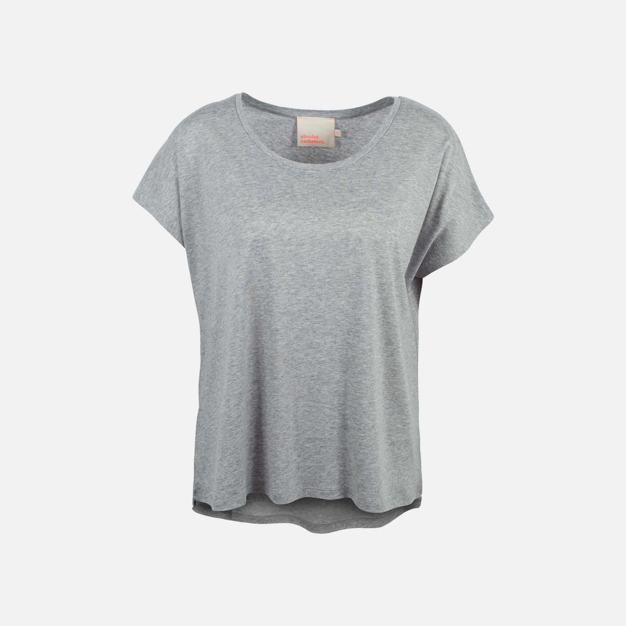 Absolut Cashmere Shirt Elise vorne | graumelange