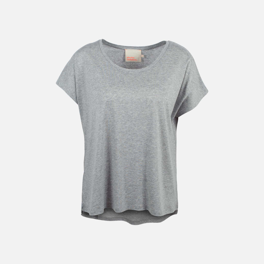Absolut Cashmere Shirt Elise vorne | graumelange