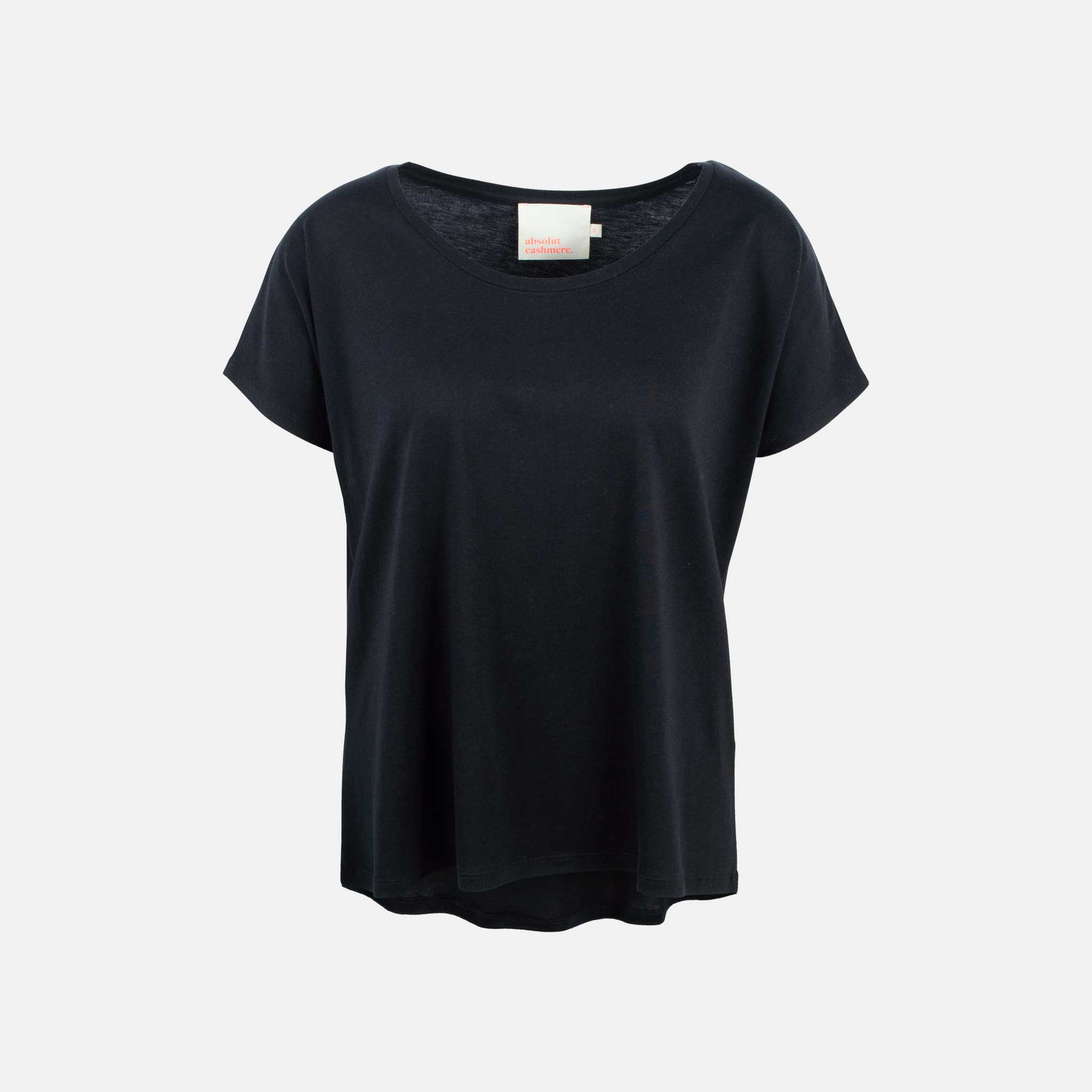 Absolut Cashmere Shirt Elise vorne | schwarz