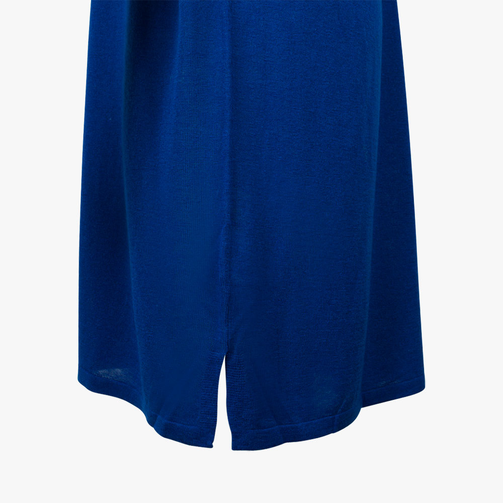 V-Kleid uni (blau, XXS) | blau