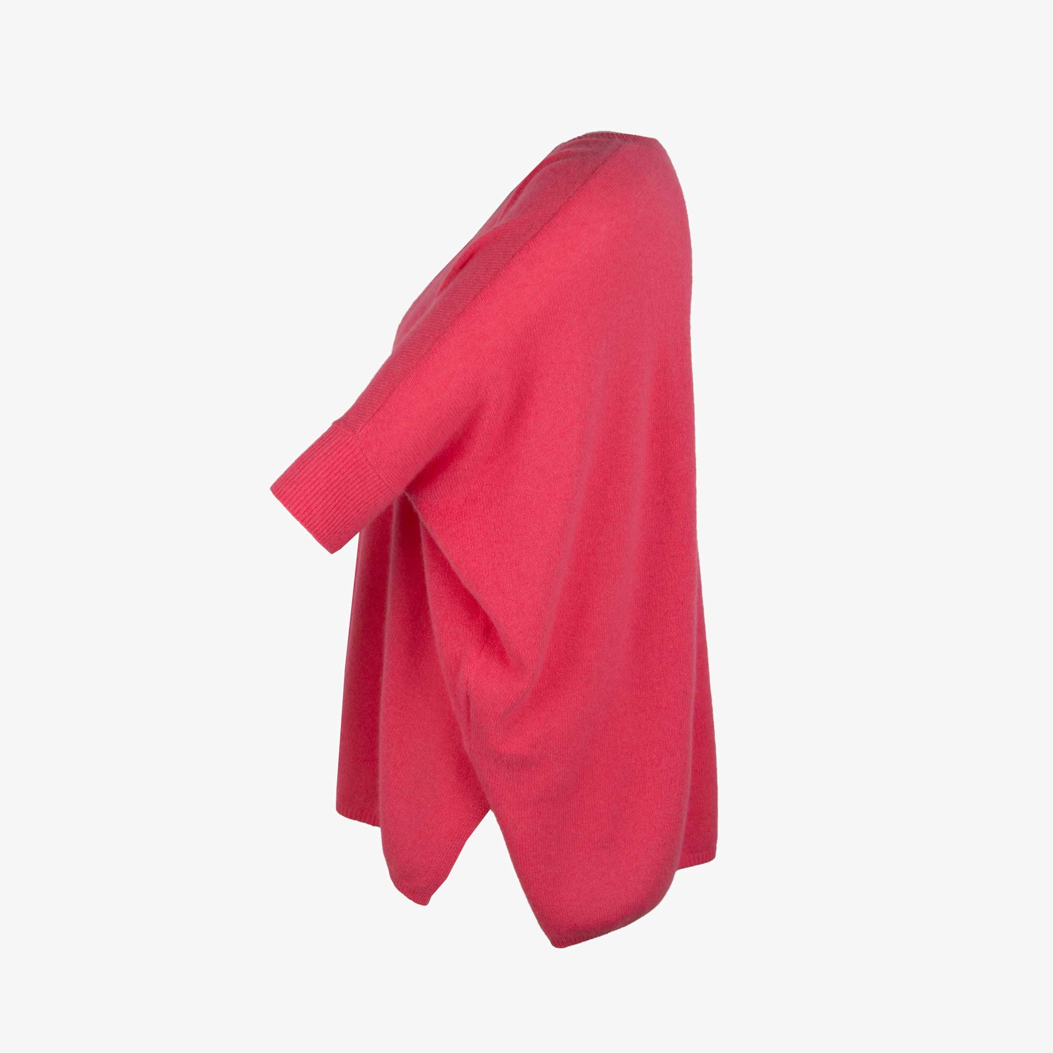 Absolut Cashmere V-Poncho-Pulli | rose