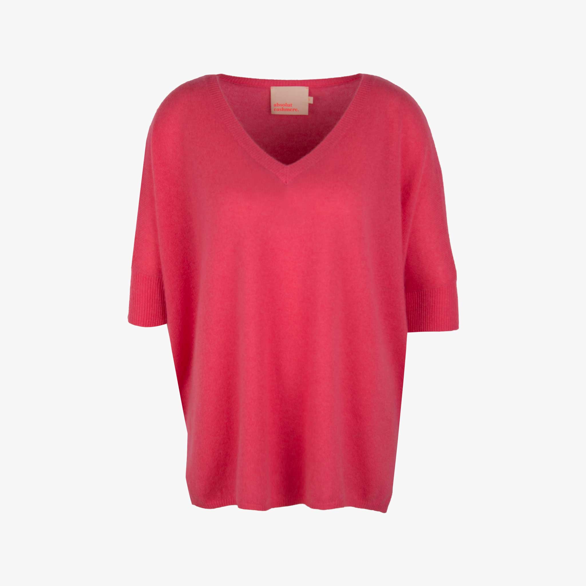 Absolut Cashmere V-Poncho-Pulli | rose