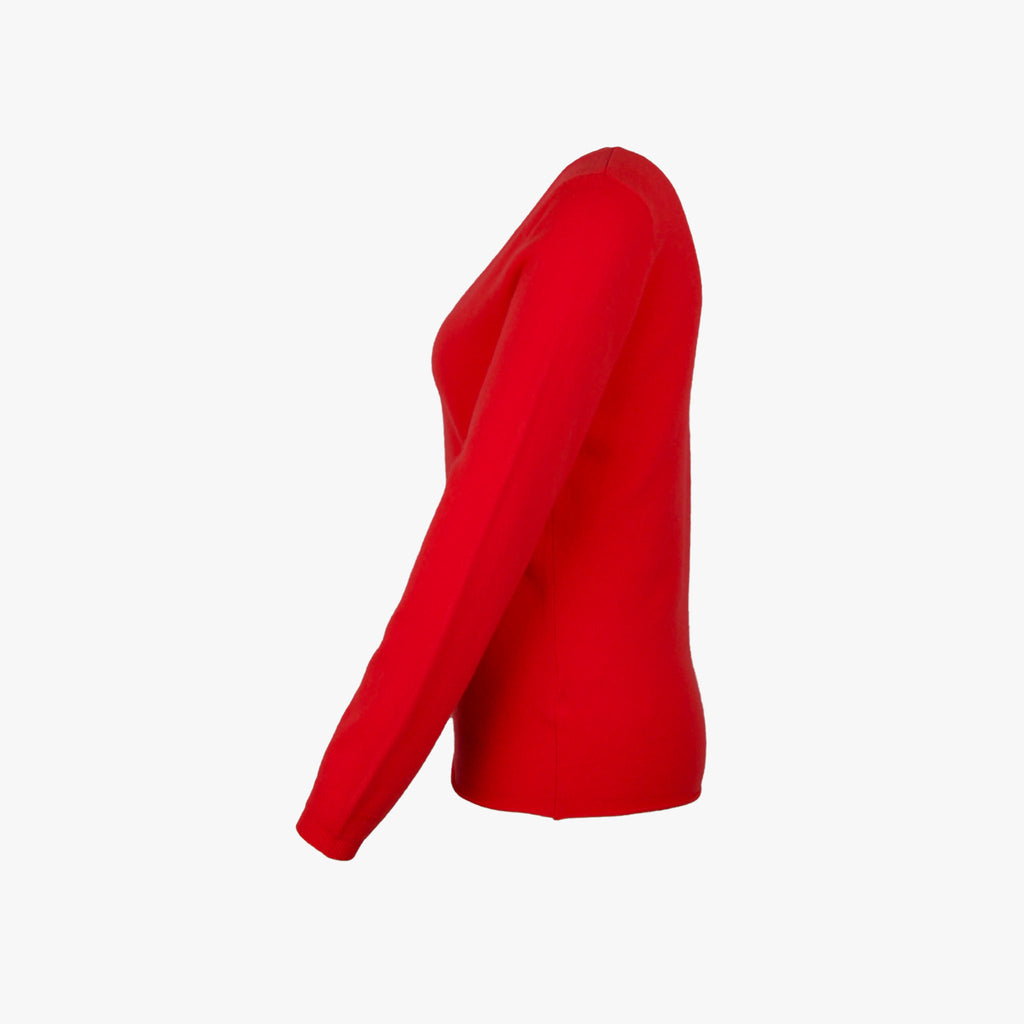 Absolut Cashmere V-Pulli Basic | koralle