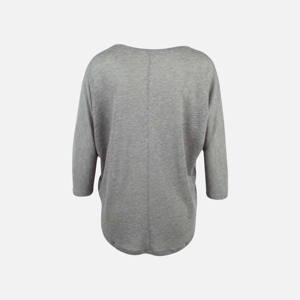 Absolut Cashmere Shirt Marion hinten | graumelange